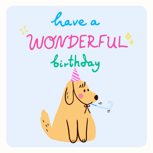 Greeting Cards - Have a Wonderful Birthday - Dog