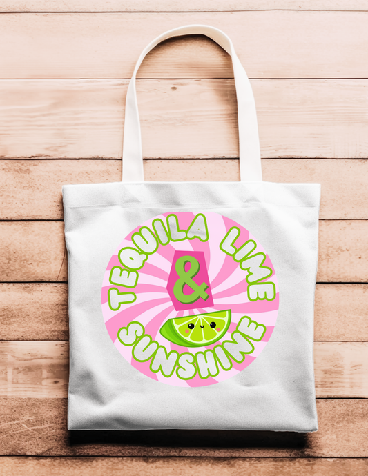 Artsy Tote Bag - Tequila, Lime & Sunshine