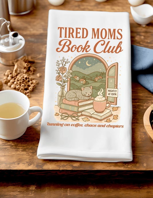Artsy Accent Towel - Tired Moms Book Club