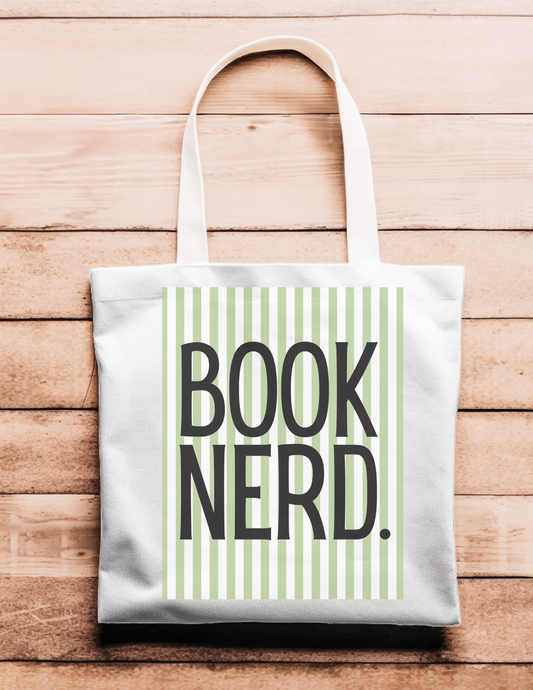 Artsy Tote Bag - Book Nerd